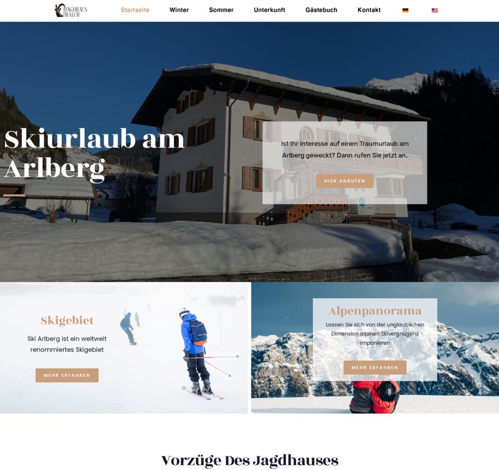 Skiing vacation on the Arlberg